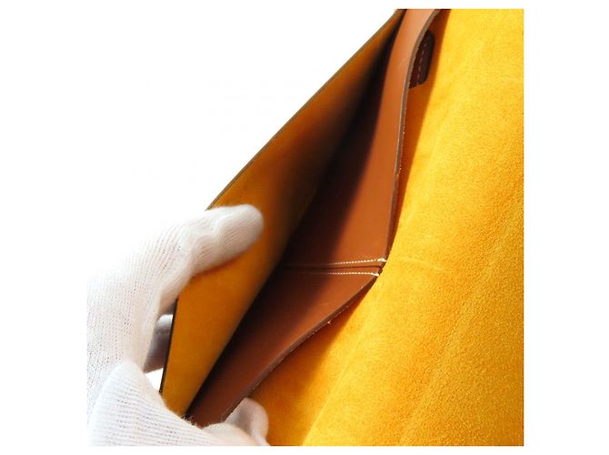 Cinturón billetera Rivet Jil Sander JSMU840162 de cuero Castaño Bronce - vista 6