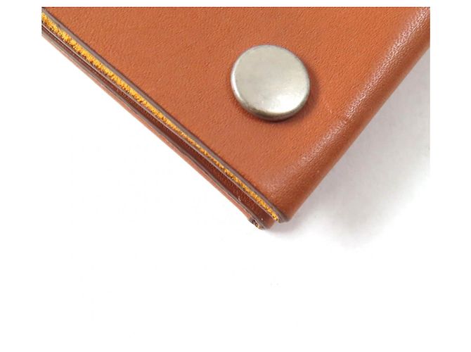 Cinturón billetera Rivet Jil Sander JSMU840162 de cuero Castaño Bronce - vista 9