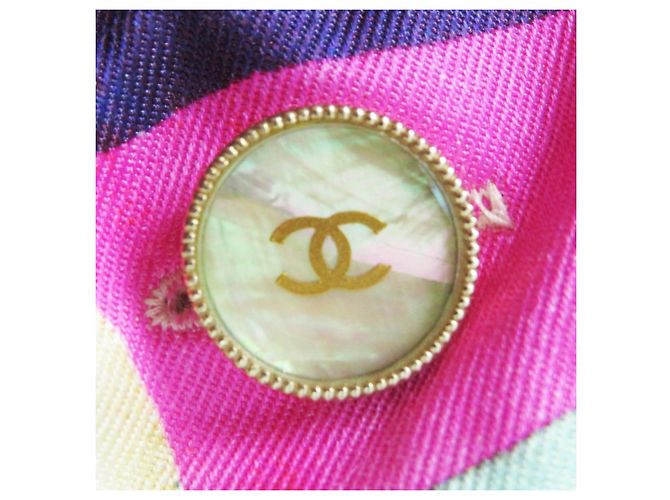 Chanel COCO-Muster Seiden-Einteiler Pink Rot Blau Beige - Ansicht 6