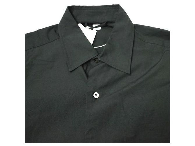 Autre Marque Camisa clásica de chambray Blurhms de algodón Negro - vista 4