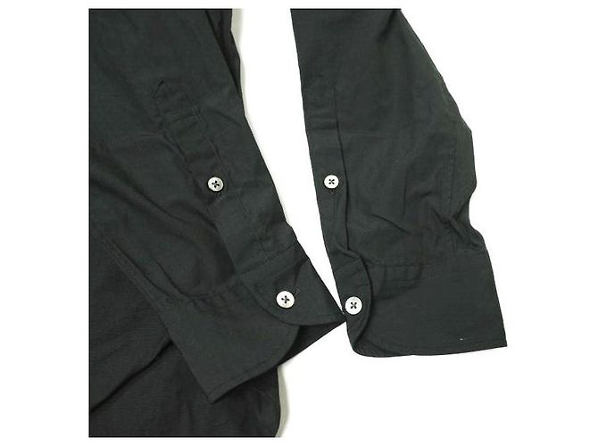 Autre Marque Camisa clásica de chambray Blurhms de algodón Negro - vista 5