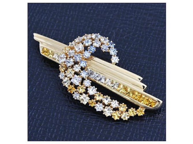 Autre Marque Spilla Jeunet Design 750YG D'oro - vista 7