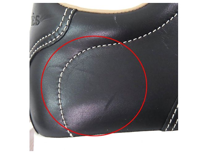 Leder-Sneaker mit H Quick-Logo von Hermès Schwarz - Ansicht 14