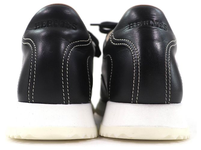 Leder-Sneaker mit H Quick-Logo von Hermès Schwarz - Ansicht 4
