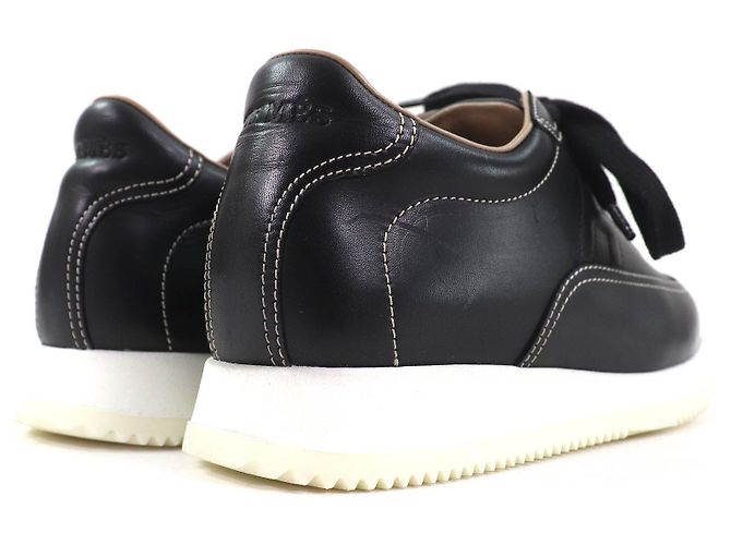Leder-Sneaker mit H Quick-Logo von Hermès Schwarz - Ansicht 5