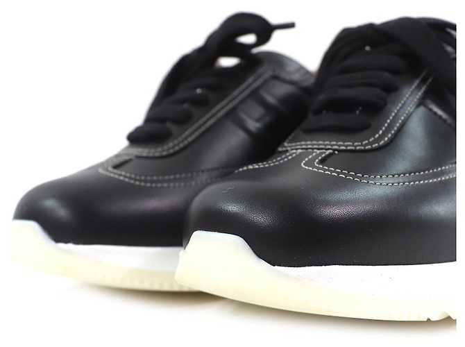 Leder-Sneaker mit H Quick-Logo von Hermès Schwarz - Ansicht 6