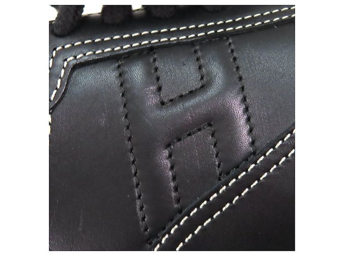 Leder-Sneaker mit H Quick-Logo von Hermès Schwarz - Ansicht 8