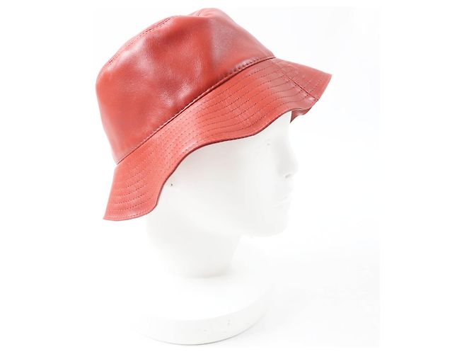 Loewe Fischerhut aus Lammleder Orange - Ansicht 6