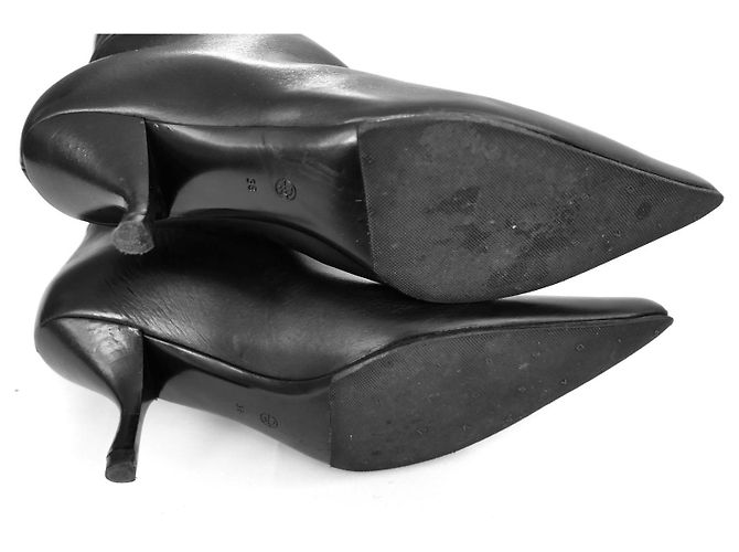 Botas Bourgeoises The Row em Couro Preto - vista 4