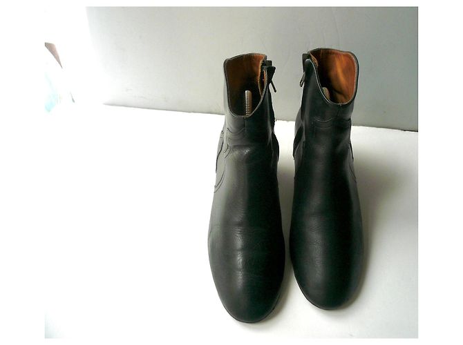 Botas de cuero negro Dickers ISABEL MARANT talla 40 Excelente estado - vista 4