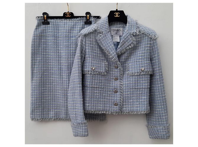 Chanel Terno e saia Azul - vista 11