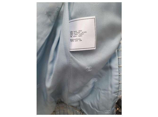 Chanel Terno e saia Azul - vista 3