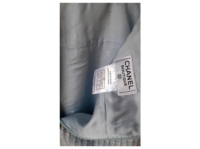Chanel Terno e saia Azul - vista 8