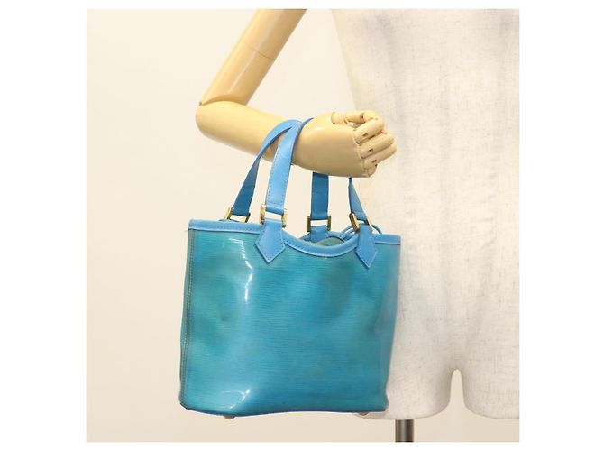 LOUIS VUITTON Epi Plage Mini Lagoon Bay Borsa a Mano Blu M92472 LV Auth ep10332 - vista 21