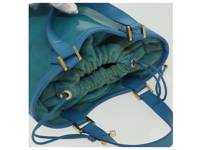 LOUIS VUITTON Epi Plage Mini Lagoon Bay Borsa a Mano Blu M92472 LV Auth ep10332 - vista 7