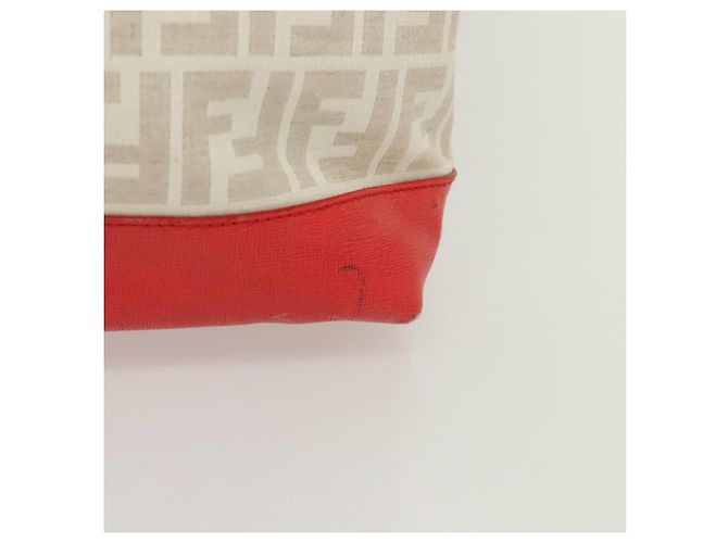FENDI Zucca Canvas Tote Bag Weiß Gold Auth ep10233 Golden - Ansicht 3
