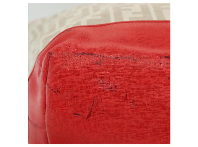 FENDI Zucca Canvas Tote Bag Weiß Gold Auth ep10233 Golden - Ansicht 8