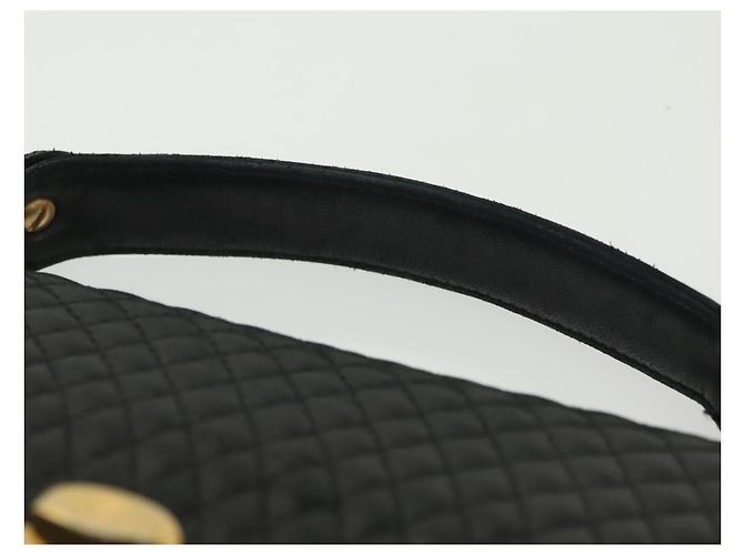 BALLY Borsa a Mano in Pelle Nera e Oro Auth BA4871 Nero D'oro - vista 14