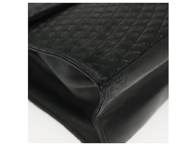 BALLY Borsa a Mano in Pelle Nera e Oro Auth BA4871 Nero D'oro - vista 15
