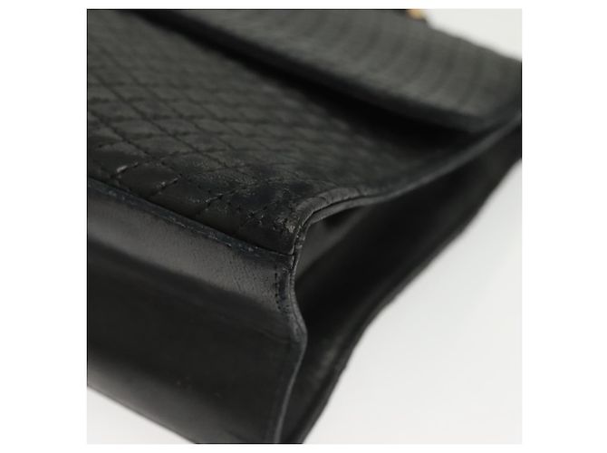 BALLY Borsa a Mano in Pelle Nera e Oro Auth BA4871 Nero D'oro - vista 16