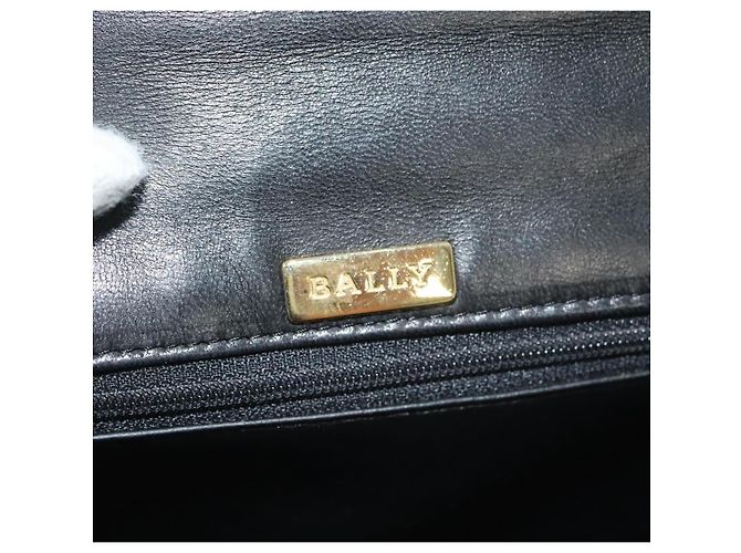 BALLY Borsa a Mano in Pelle Nera e Oro Auth BA4871 Nero D'oro - vista 19
