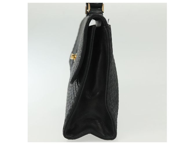 BALLY Borsa a Mano in Pelle Nera e Oro Auth BA4871 Nero D'oro - vista 3