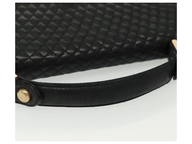 BALLY Borsa a Mano in Pelle Nera e Oro Auth BA4871 Nero D'oro - vista 8