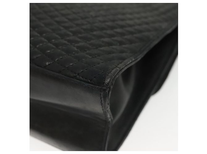 BALLY Borsa a Mano in Pelle Nera e Oro Auth BA4871 Nero D'oro - vista 9