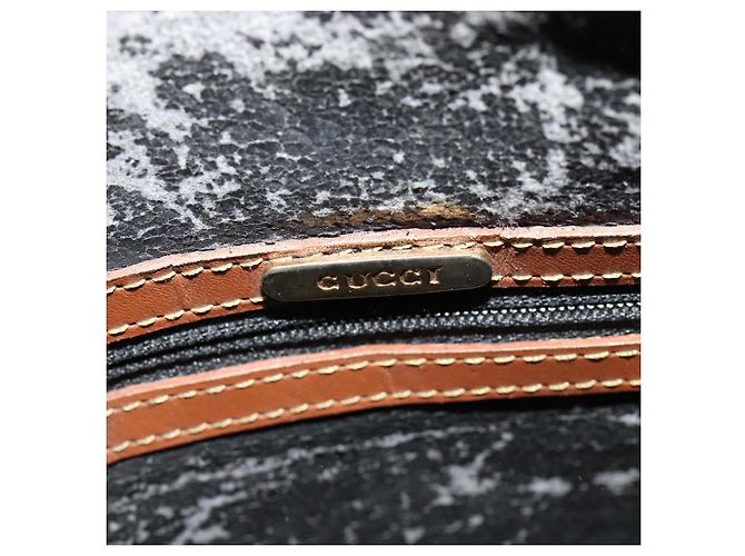 Borsa a Spalla in Pelle Nera Auth 139755 di GUCCI Nero - vista 10