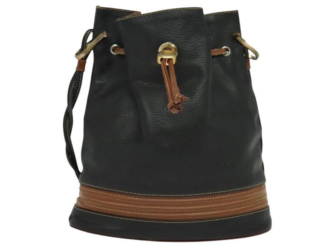 Borsa a Spalla in Pelle Nera Auth 139755 di GUCCI Nero - vista 13