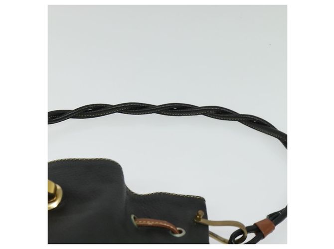 Borsa a Spalla in Pelle Nera Auth 139755 di GUCCI Nero - vista 14