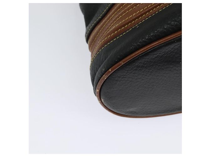 Borsa a Spalla in Pelle Nera Auth 139755 di GUCCI Nero - vista 16