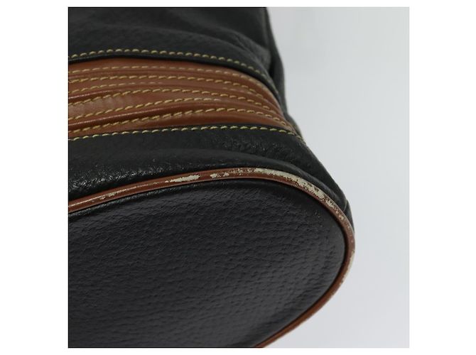 Borsa a Spalla in Pelle Nera Auth 139755 di GUCCI Nero - vista 17