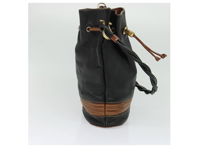 Borsa a Spalla in Pelle Nera Auth 139755 di GUCCI Nero - vista 3