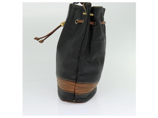 Borsa a Spalla in Pelle Nera Auth 139755 di GUCCI Nero - vista 4