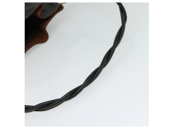 Borsa a Spalla in Pelle Nera Auth 139755 di GUCCI Nero - vista 7