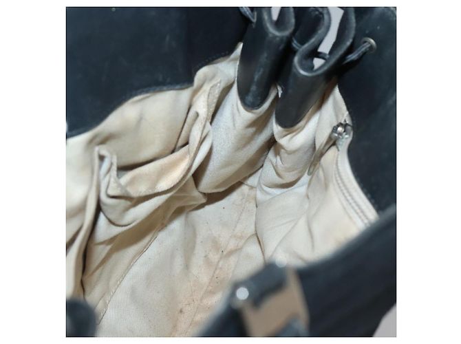 Borsa Tote Vala in Tela Nera e Oro Salvatore Ferragamo Auth bs28915 Nero D'oro - vista 19