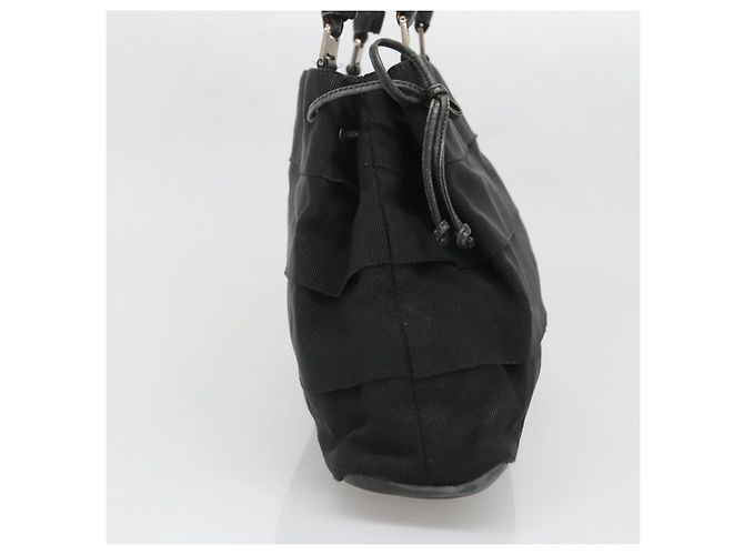 Borsa Tote Vala in Tela Nera e Oro Salvatore Ferragamo Auth bs28915 Nero D'oro - vista 3