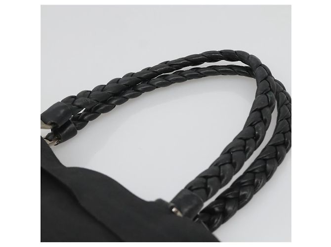 Borsa Tote Vala in Tela Nera e Oro Salvatore Ferragamo Auth bs28915 Nero D'oro - vista 8