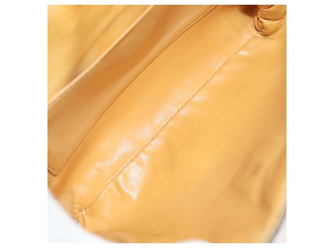 Céline Borsa a Spalla in Tela Macadam CELINE in Pelle PVC Marrone Oro Auth ki5951 D'oro - vista 11