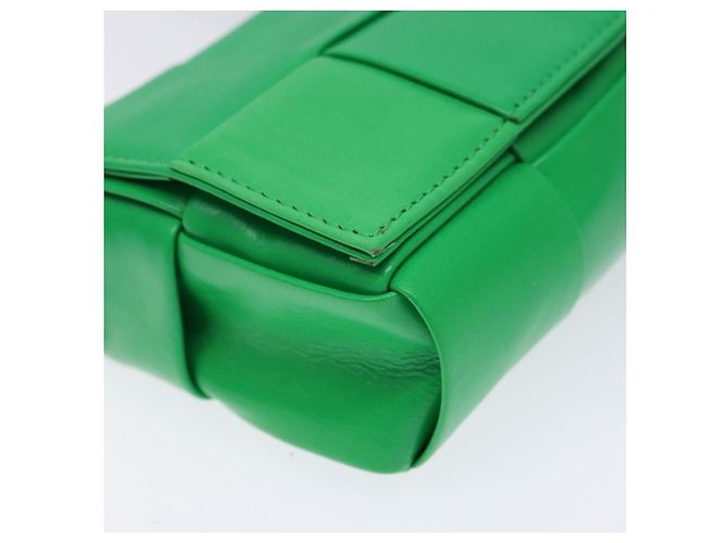 Autre Marque Borsa a spalla Candy Cassette in pelle verde Auth 137872 di BOTTEGA VENETA - vista 14