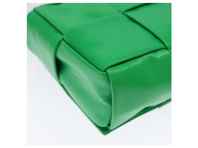Autre Marque Borsa a spalla Candy Cassette in pelle verde Auth 137872 di BOTTEGA VENETA - vista 16