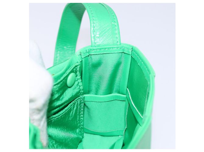Autre Marque Borsa a spalla Candy Cassette in pelle verde Auth 137872 di BOTTEGA VENETA - vista 17