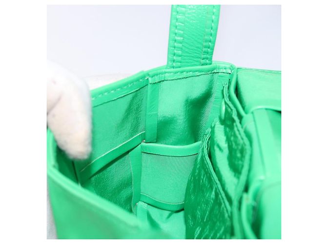 Autre Marque Borsa a spalla Candy Cassette in pelle verde Auth 137872 di BOTTEGA VENETA - vista 18