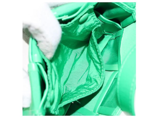 Autre Marque Borsa a spalla Candy Cassette in pelle verde Auth 137872 di BOTTEGA VENETA - vista 19