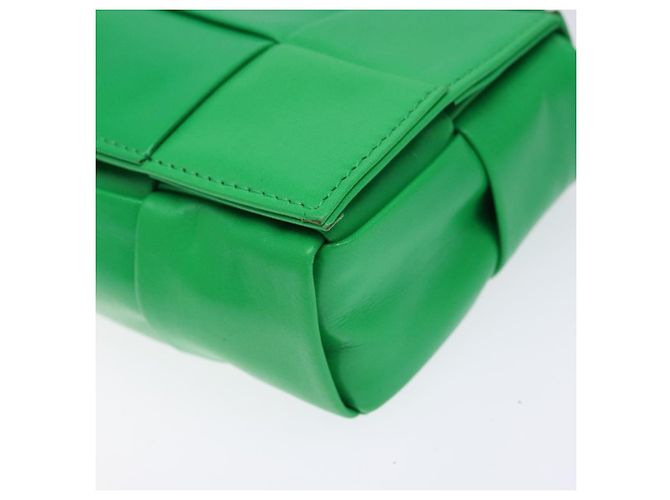 Autre Marque Borsa a spalla Candy Cassette in pelle verde Auth 137872 di BOTTEGA VENETA - vista 9
