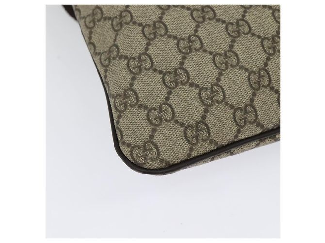 Gucci GG Supreme Schultertasche PVC Beige Gold 201446 Auth ep10294 Golden - Ansicht 15