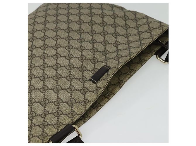 Gucci GG Supreme Schultertasche PVC Beige Gold 201446 Auth ep10294 Golden - Ansicht 6