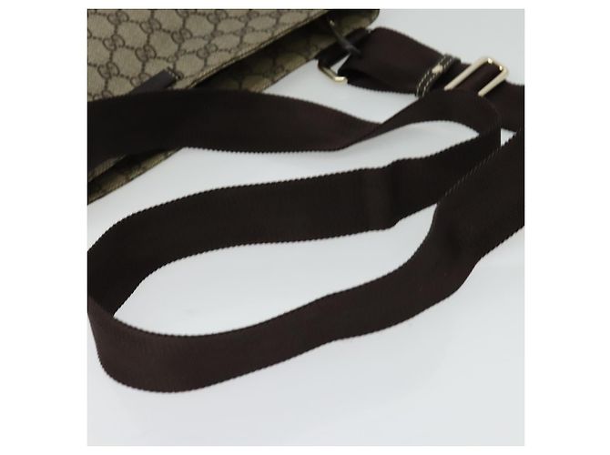 Gucci GG Supreme Schultertasche PVC Beige Gold 201446 Auth ep10294 Golden - Ansicht 7