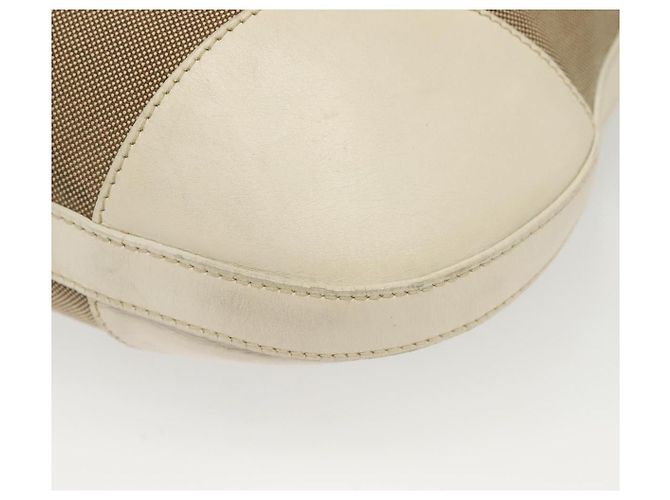 PRADA Schultertasche aus Canvas Beige Silber Authentisch 138851 - Ansicht 16